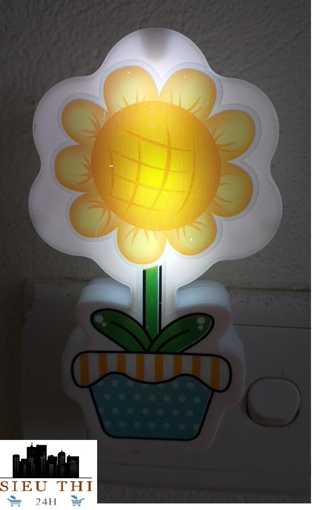 Đèn Ngủ Led Cảm Ứng Hình Hoa Hướng Dương ( Màu ngẫu nhiên) đèn tiết kiệm điện đèn cảm ứng đèn cho bé yêu