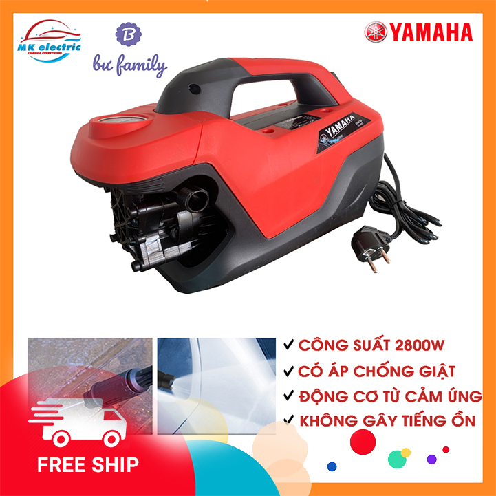 [RẺ NHẤT RỒI] [SALE SỐC]  Máy rửa xe mini , Máy xịt rửa cao áp YAMAHA 2800W HA889 - Có áp chống giật - Chống cháy [BH 24 Tháng]