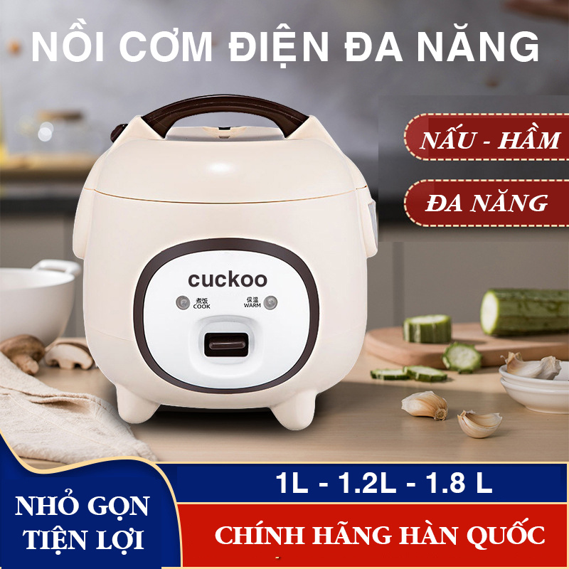 Nồi cơm điện cuckoo 1.2l 1.8l , nồi cơm điện mini cao cấp dành cho 1 đến 5 người ăn lòng nồi chống dính , giữ nhiệt tốt