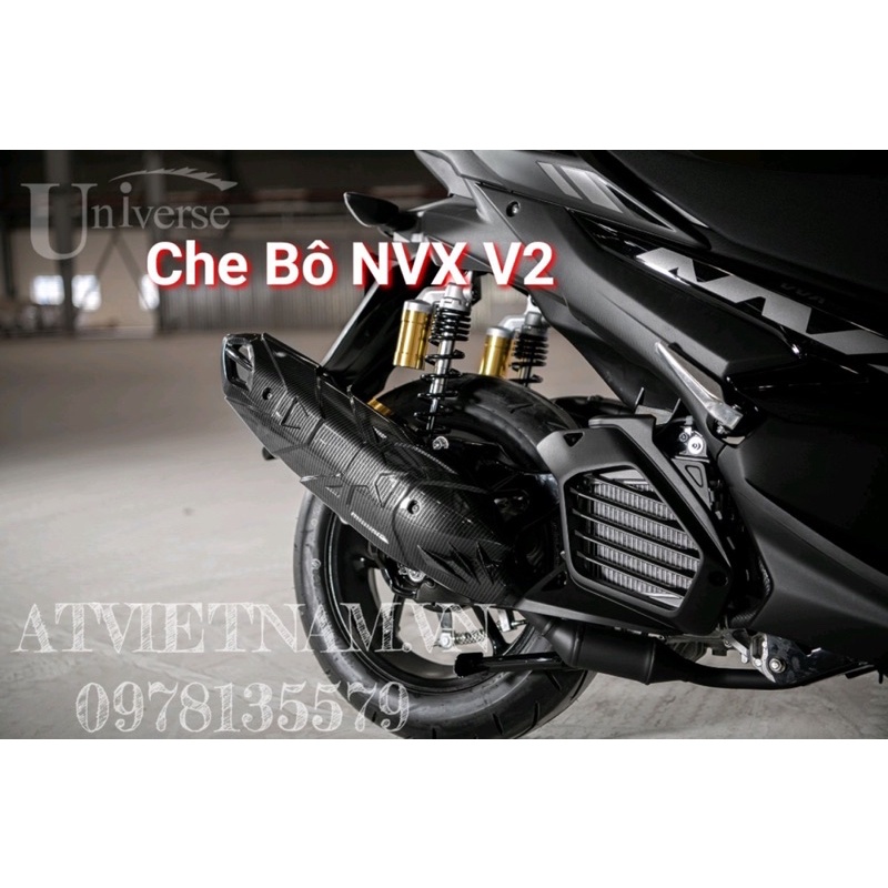 Ốp carbon che bô cho nvx v2 2021