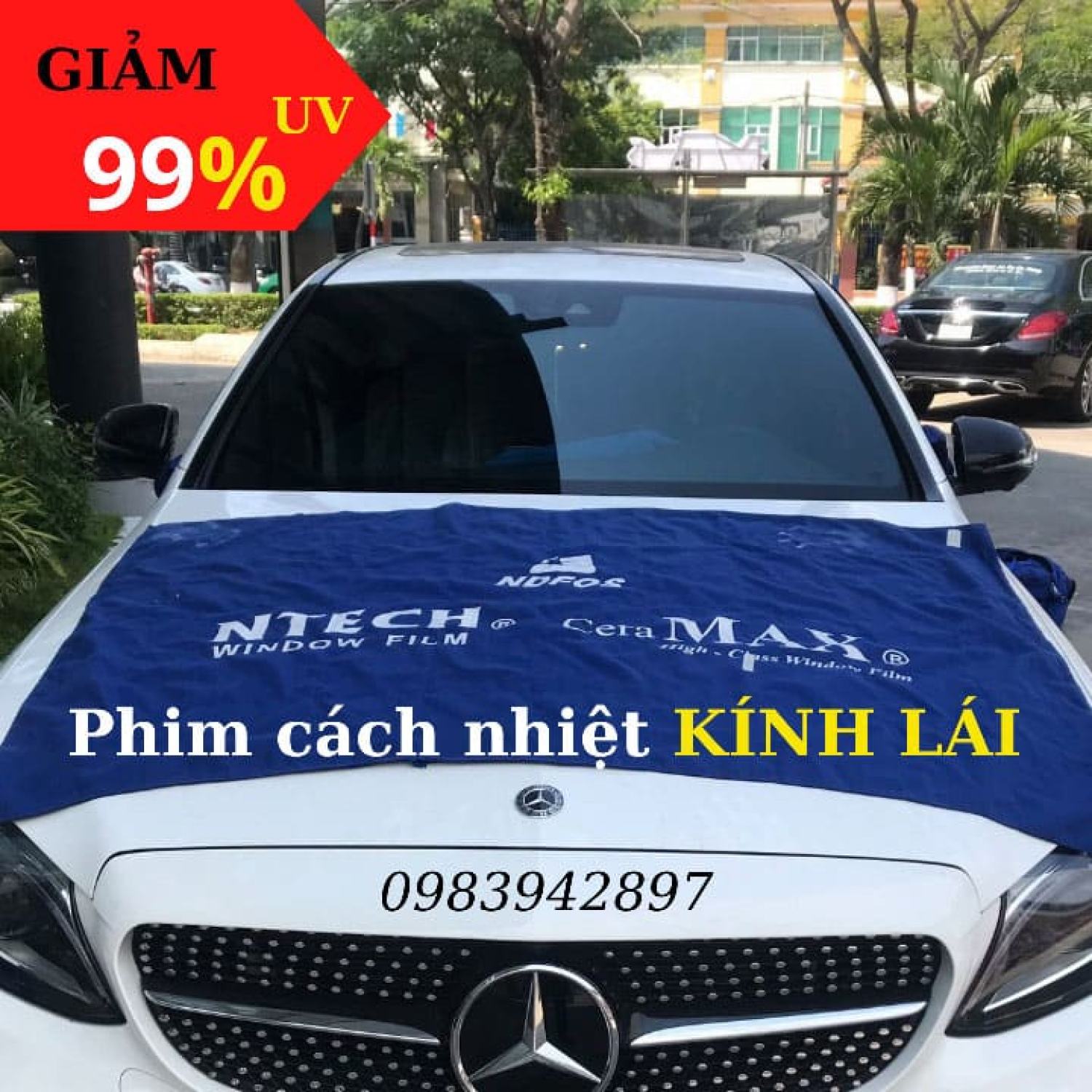 Phim cách nhiệt ô tô - phim cách nhiệt hàn quốc ntech chính hãng loại bỏ 99% uv