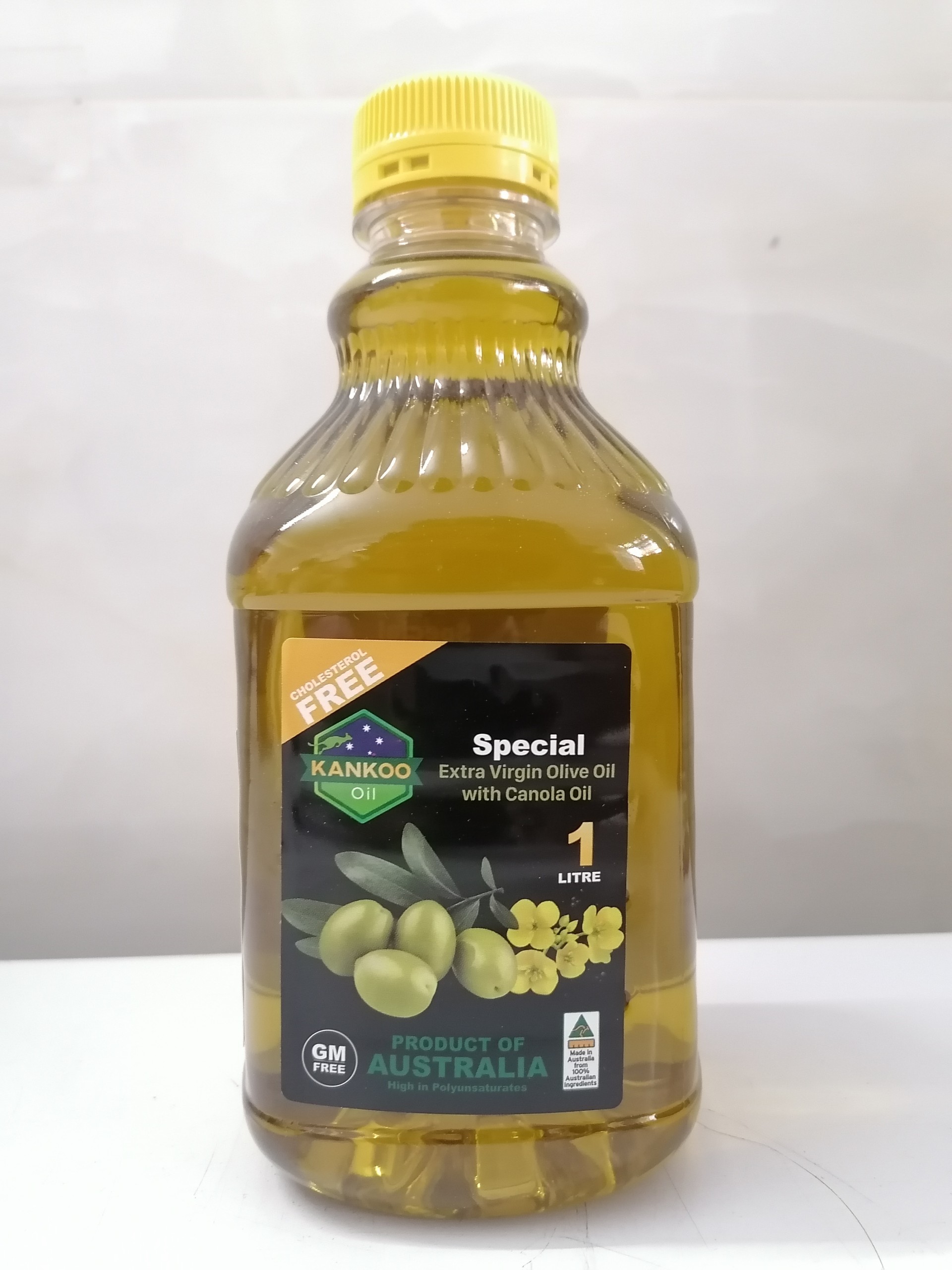 [Chai 1 Lít – Ô LIU & HẠT CẢI] DẦU THỰC VẬT [Australia] KANKOO Extra Virgin Olive Oil with Canola Oil (btn-hk)