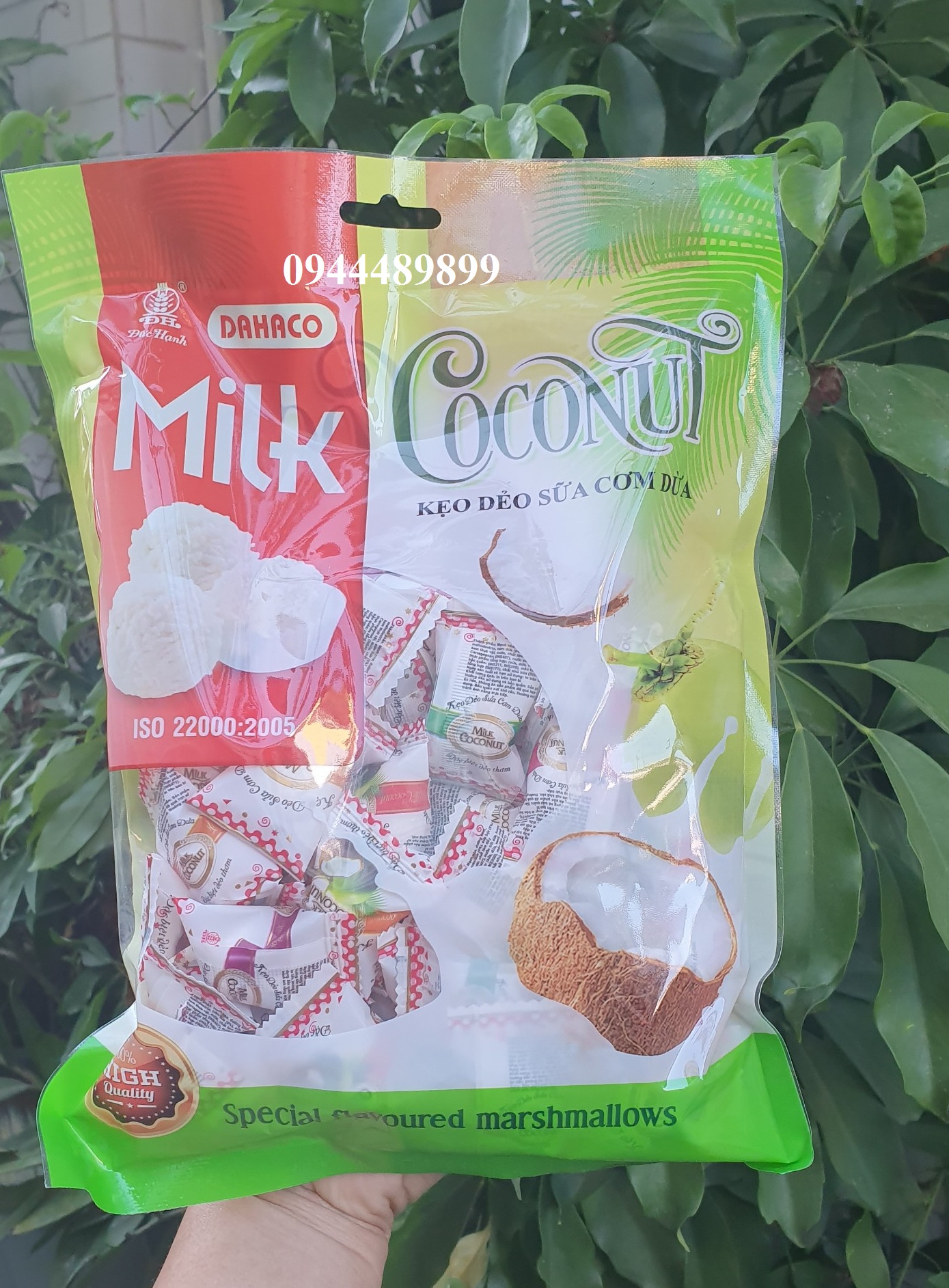 Kẹo dẻo sữa phủ cơm Dừa(400g)- bánh kẹo đồ ăn vặt - tết