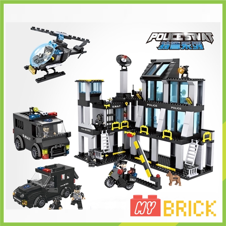 [HCM]Bộ lắp ráp Lego siêu lớn trụ sở cảnh sát SWAT - 6512
