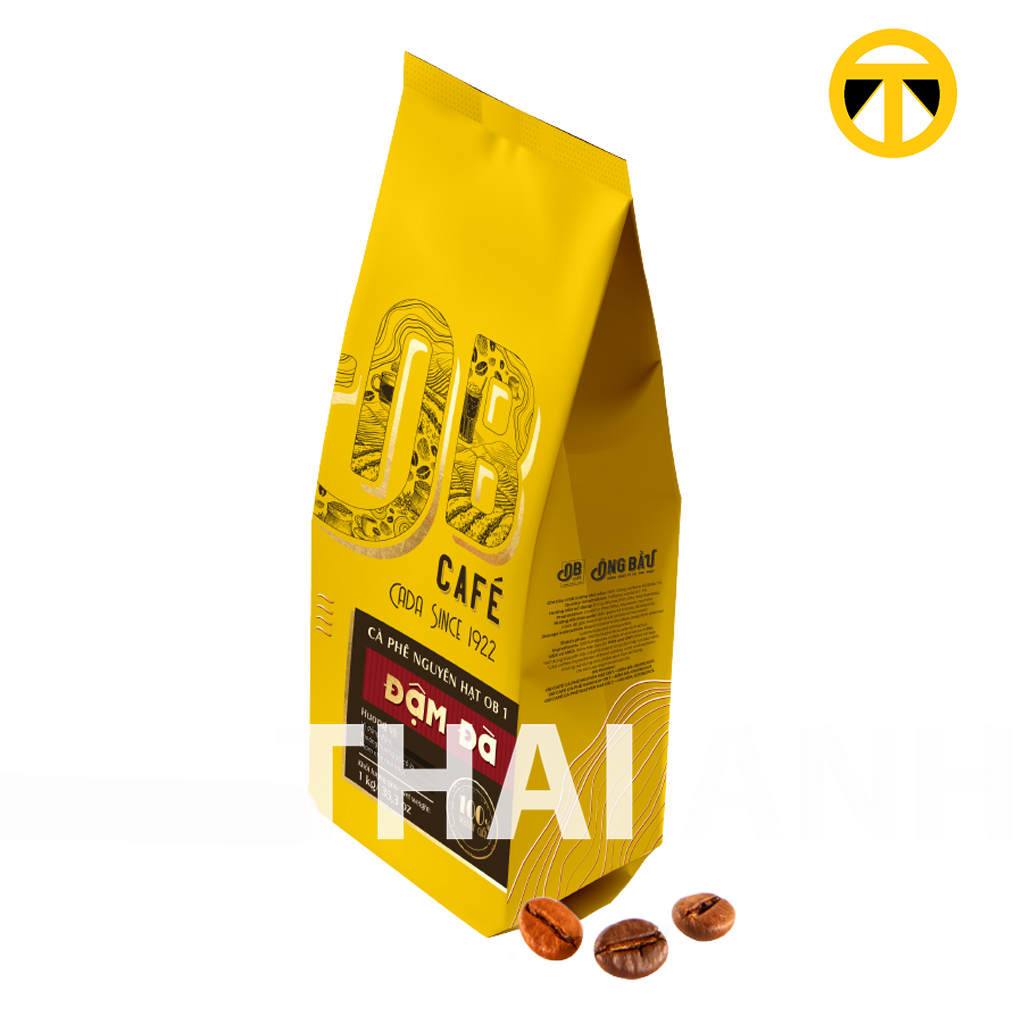 Cà phê nguyên hạt ông bầu đậm đà, túi 1kg-ông bầu cà phê,cafe ông bầu-thaianh