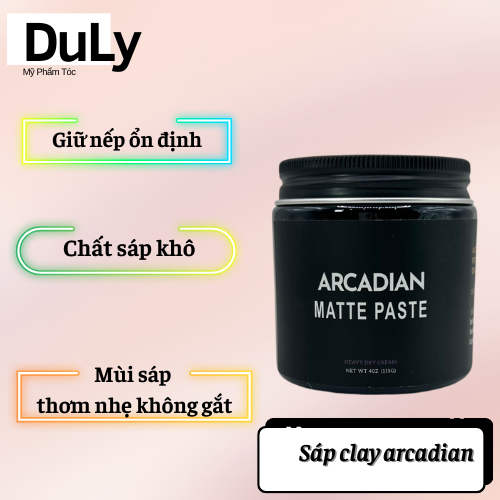 Sáp vuốt tóc arcadian 100g giữ nếp lâu dài không bóng không bết tóc