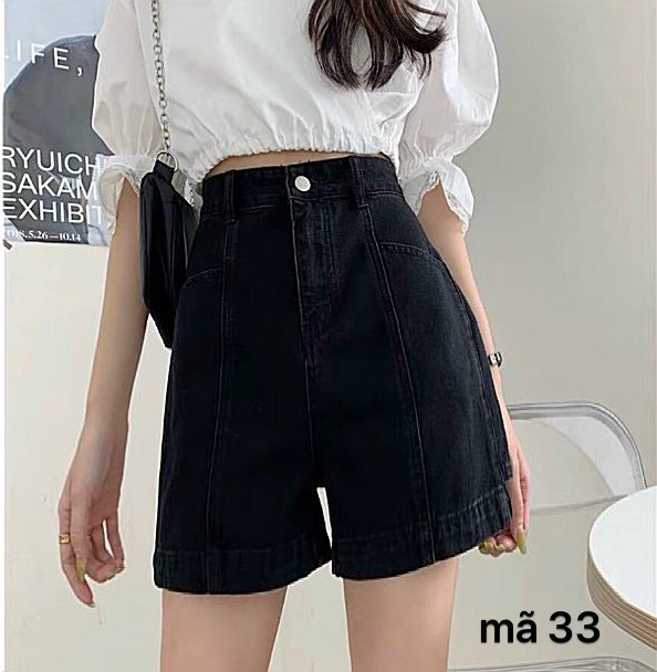[HCM]Quần Short Ngố Jean Nữ Kiểu Size Đại Màu Đen Siêu Xinh Nha kháchChất Jean Hàng VNXk Bao Xịn-JT