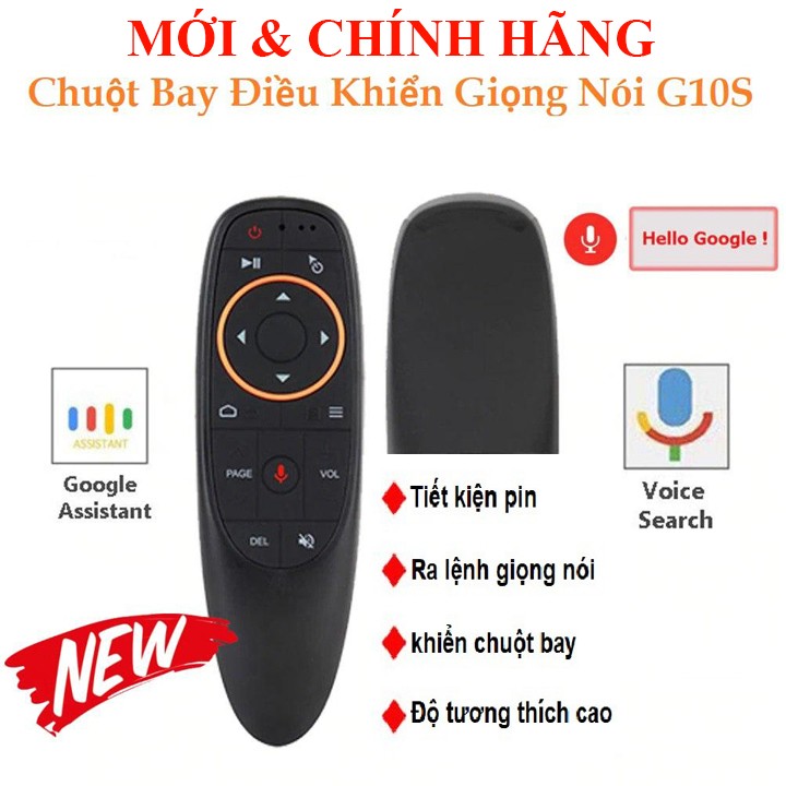 ĐIỀU KHIỂN GIỌNG NÓI Chuột Bay G10S Bluetooth / 2.4Ghz Wifi Điều Khiển Bằng Giọng Nói