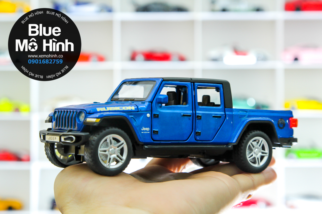 Blue mô hình | Xe mô hình SUV Jeep Wrangler Rubicon 1:32 