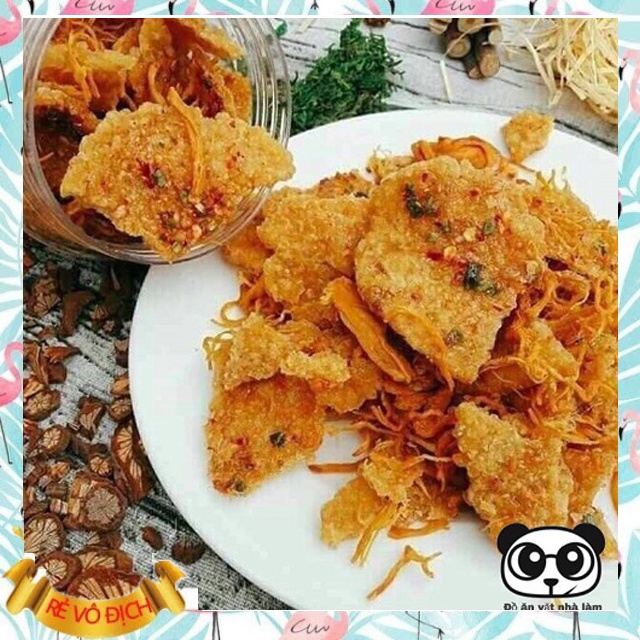 Cơm cháy lắc khô 100g gà đồ ăn vặt hà đông vừa ngon vừa rẻ