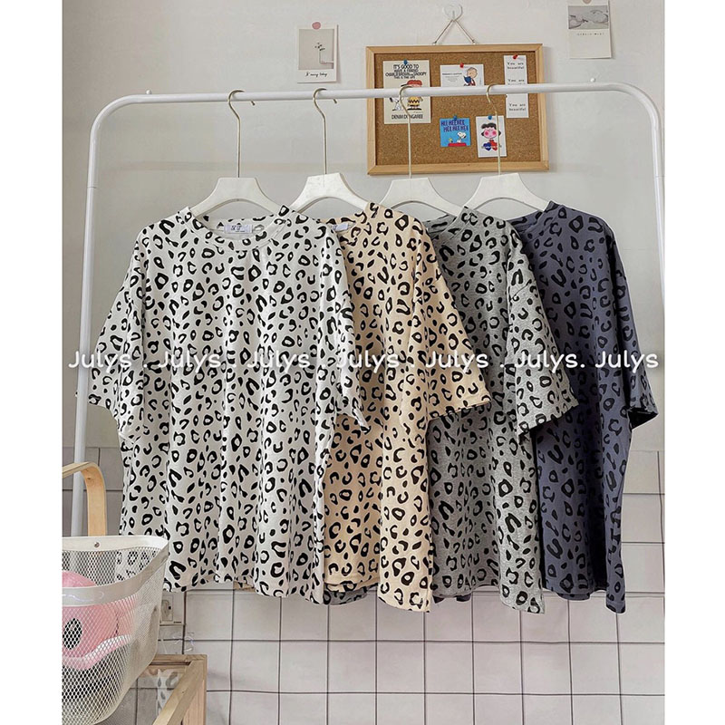 Áo phông da beo form rộng 4 màu chất bao đẹp m2108