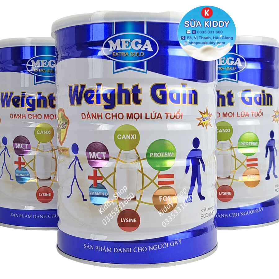 Sữa tăng cân cho người gầy Weight Gain Mega 900g thích hợp mọi lứa tuổi