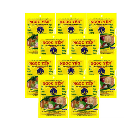 10 gói muối sấy ngọc yến 100g