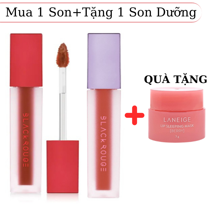 Son kem black rouge a06, a12, a32 - son môi giá rẻ - son black rouge +tặng kèm dưỡng môi hàn quốc