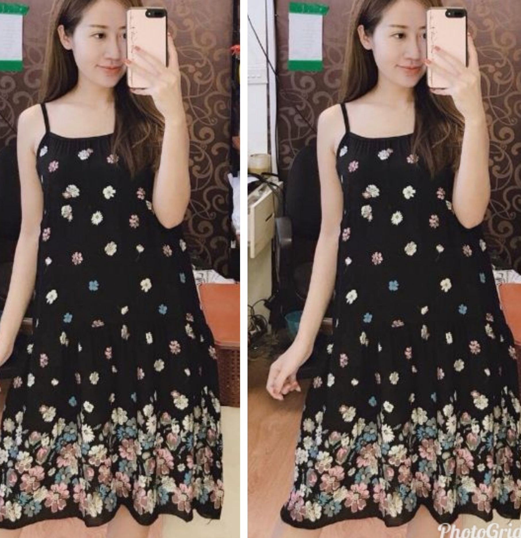 váy bầu lanh hai dây , nhẹ , cao cấp Siêu mát (Mặc Bầu và Sau Sinh) đầm bầu lanh
