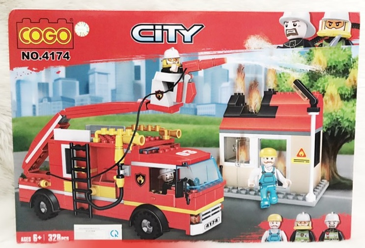 Cogo - 4174 lắp ráp mô hình bể chứa nước chữa cháy