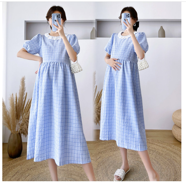 [HCM]ĐẦM BẦU VÁY BẦU CÔNG SỞ  CA RÔ ,CỔ REN TRÒN