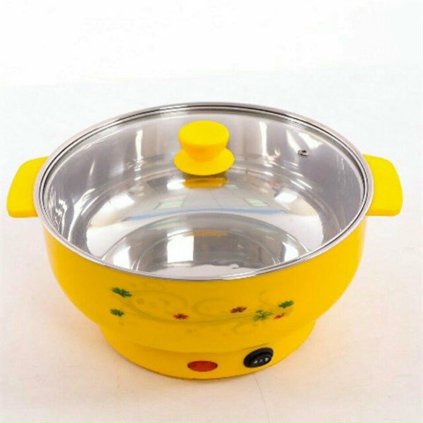 Nồi Nấu Lẩu Điện SIZE LỚN 28cm, Nồi Lẩu Mini Phù Hợp Cho Mọi Gia Đình Chất Liệu Thép 304 Không Gỉ, Công Suất 1000W Cao Cấp Cực Xinh 2021