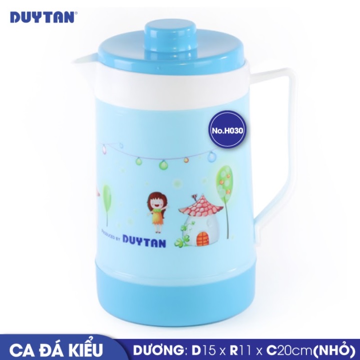 Ca đá kiểu nhỏ nhựa DUY TÂN 1 lít (15 x 11 x 20 cm) - 30303 - Giao màu ngẫu nhiên