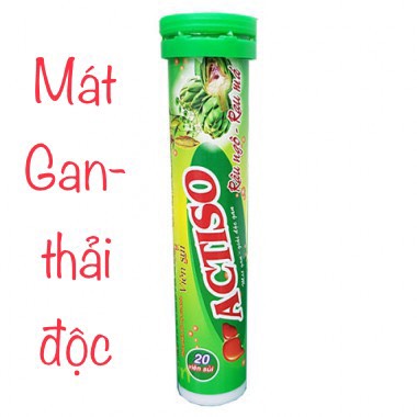 Tuýp sủi Actiso Râu ngô Rau má- tuýp 20 viên