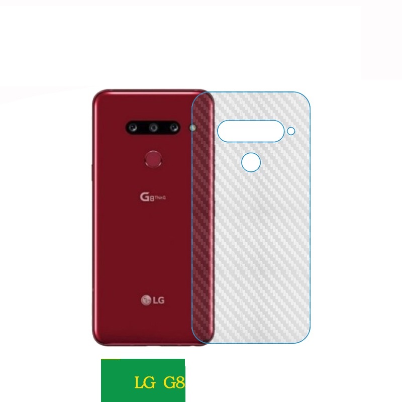 LG G8 Hàn Quốc - Miếng dán lưng LG G8 Dán dẻo vân Carbon mặt lưng chống trầy - LG G8 03 Camera