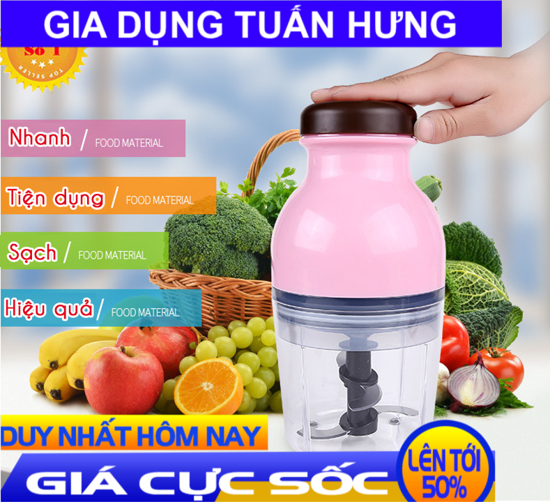 Máy xay sinh tốt cầm tay, máy xay thịt cá mini, Máy xay thịt cầm tay, Máy xay sinh tố mini, Máy xay thịt cá đa năng