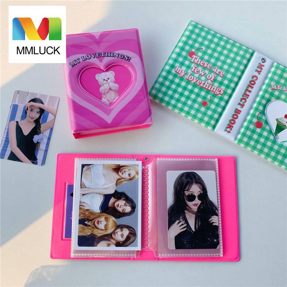 Mmluck sổ đựng thẻ tên dễ thương sổ đựng danh thiếp bìa album bưu thiếp anh đào gấu mèo sổ sắp xếp album ảnh sách sưu tập thẻ kpop