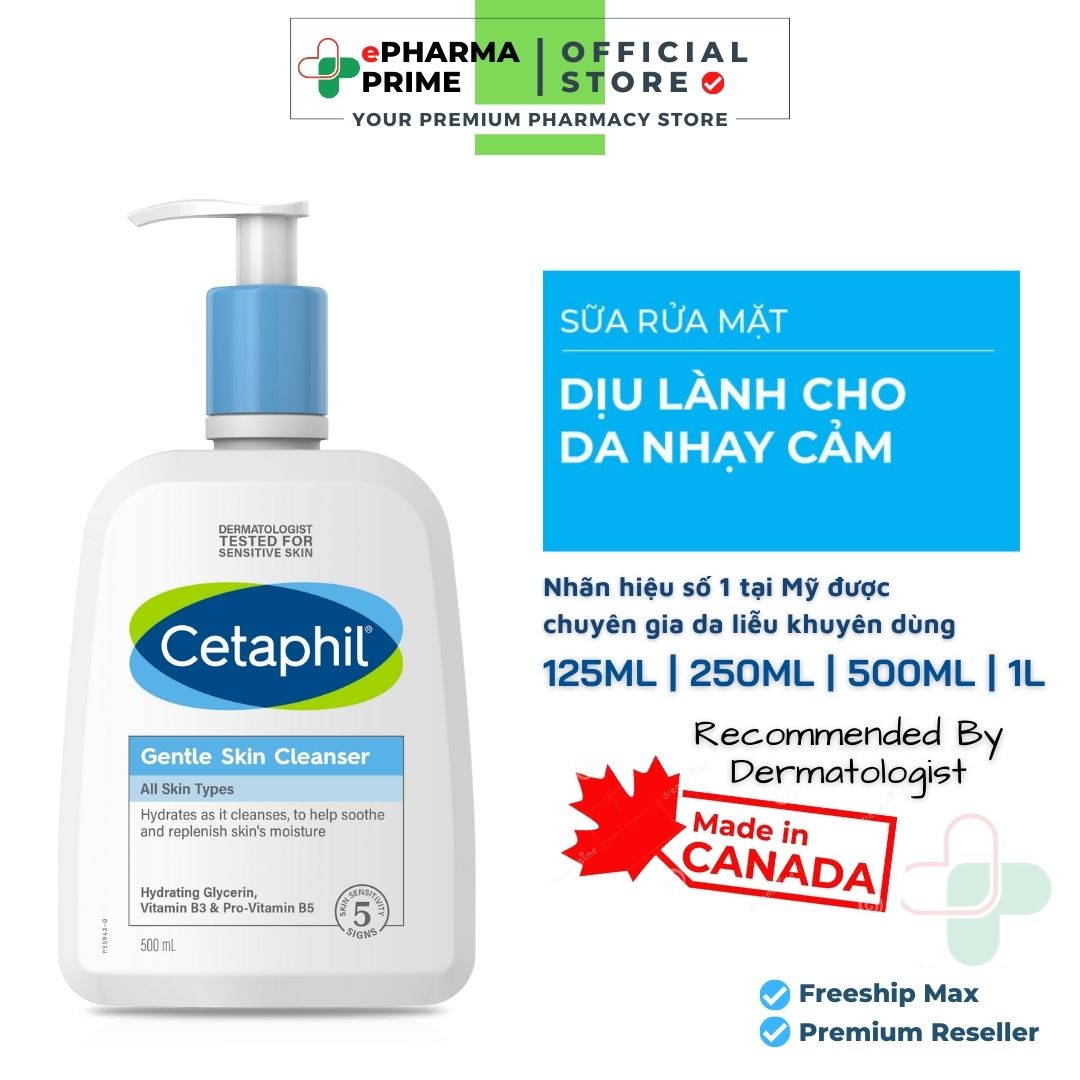Sữa rửa mặt Cetaphil Gentle Skin Cleanser dịu nhẹ cho da nhạy cảm