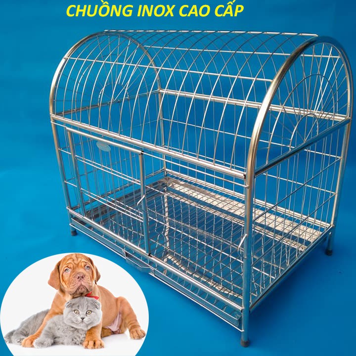 /Lồng Chuồng chó mèo inox siêu chắc khoẻ giá rẻ chỉ từ 220k
