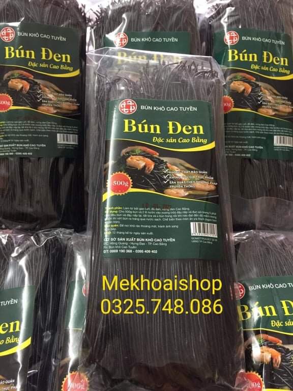 Bún đen ngũ vị Cao Tuyền-đặc sản Cao Bằng (500g) eatclean/keto/das