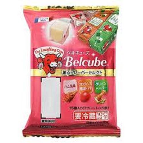 Phô mai Belcube cho bé ăn dặm vị Jambon, cà chua, tiêu xanh