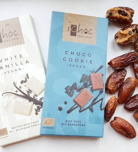 Socola hữu cơ Ichoc Choco Cookie gạo + caocao thỏi nhỏ) 80g