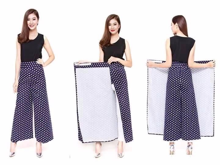 [HCM]Vấy chống nắng có ống quần quần váy 2 trong 1 vô cùng độc đáo thời trang và tiện dụng khi đi xe máy nhất là xe số