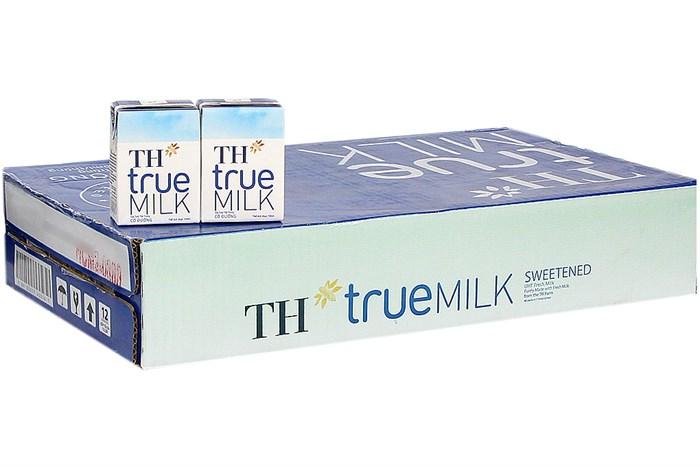 Thùng 48 hộp sữa tươi có đường th true milk 110ml 29t10.19