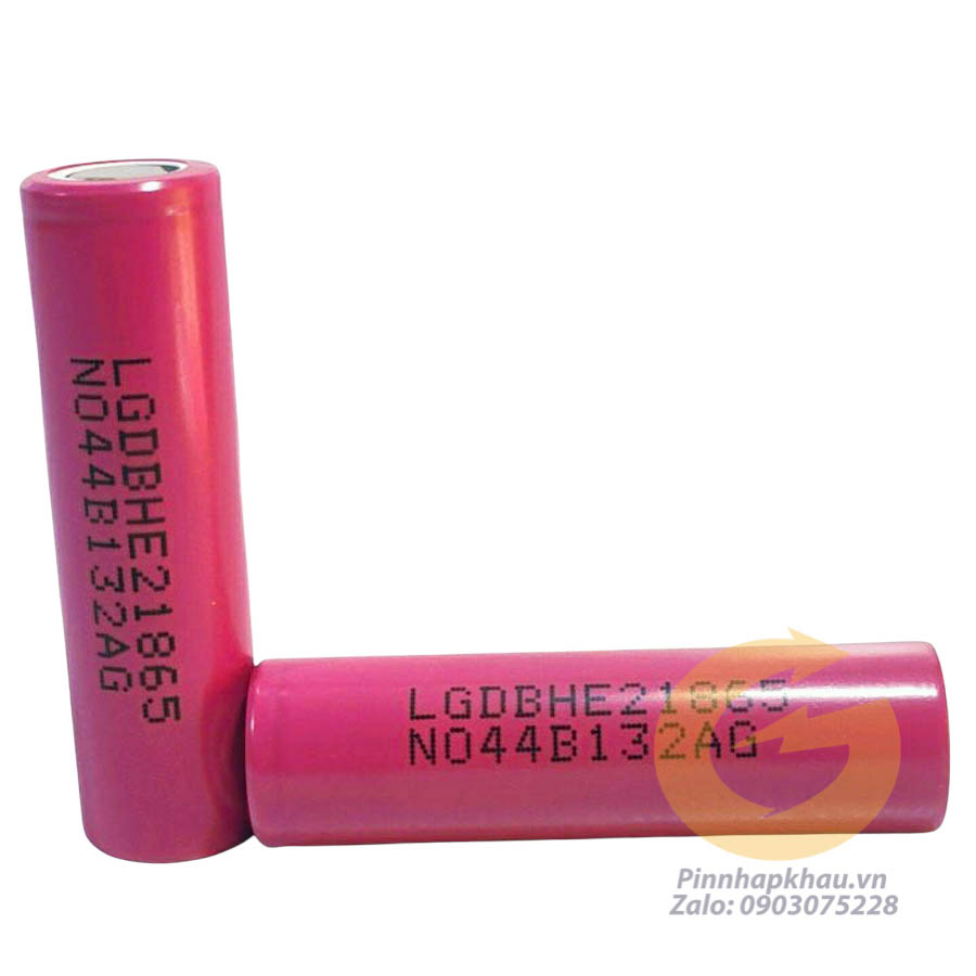 Pin sạc lithium li-ion 18650 lg he2 2600mah xã 10a
