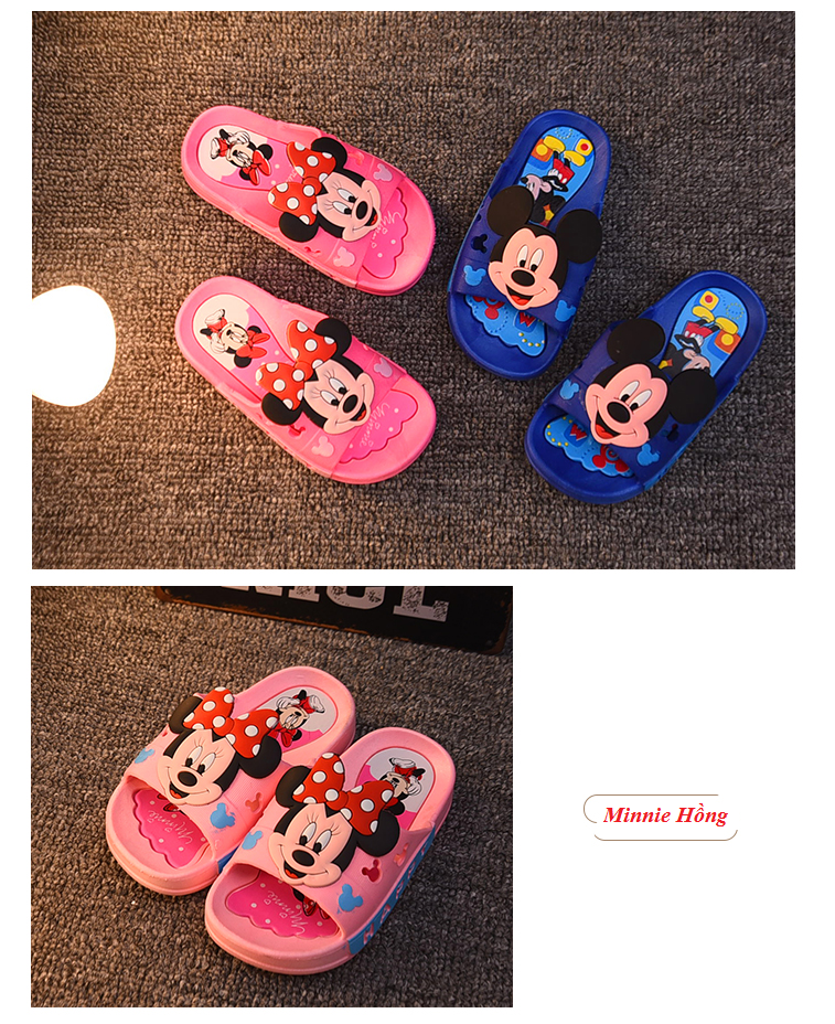 [HCM]DÉP MICKEY MINNIE CỰC XINH CHO BÉ GÁI - DÉP MICKEY