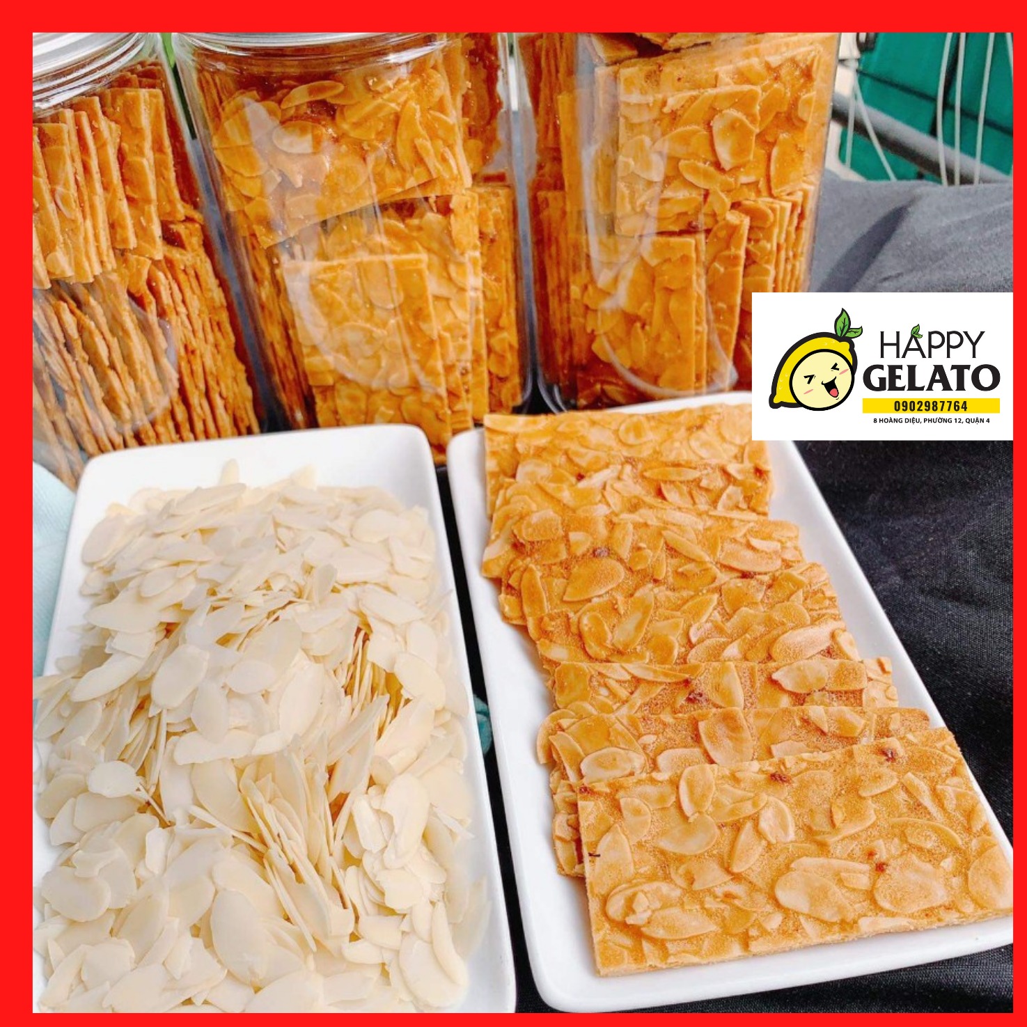 Bánh ngói- bánh hạnh nhân 500g, 250g