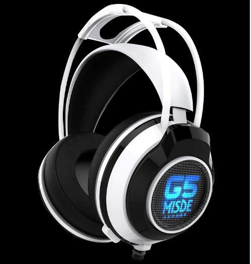 Tai nghe Game thủ G5 chụp tai gaming LED - TRẮNG