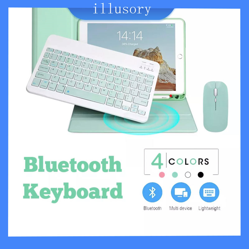 Bàn phím bluetooth không dây mini HP 10 inch / chuột không dây cho điện thoại di động và máy tính bảng, các màu có sẵn
