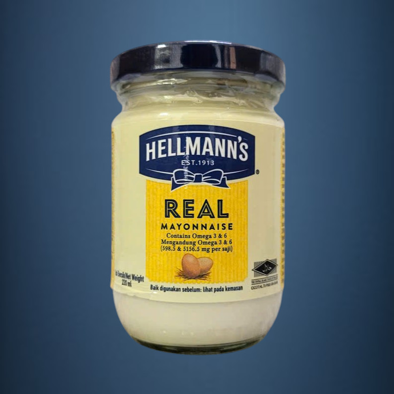 HELLMANN’S - Lọ TT 220ml - SỐT MAYO VỊ NGUYÊN BẢN / THÁI LAN / Real Mayonnaise (HALAL)