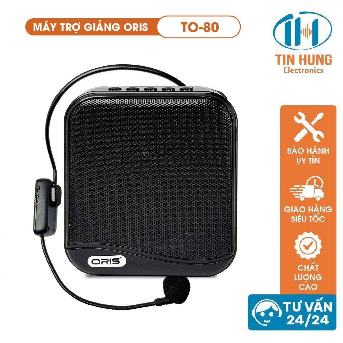 Loa trợ giảng không dây Oris T0-80, máy trợ giảng không dây cho giảng viên bảo hành 12 Tháng - Oris Professional