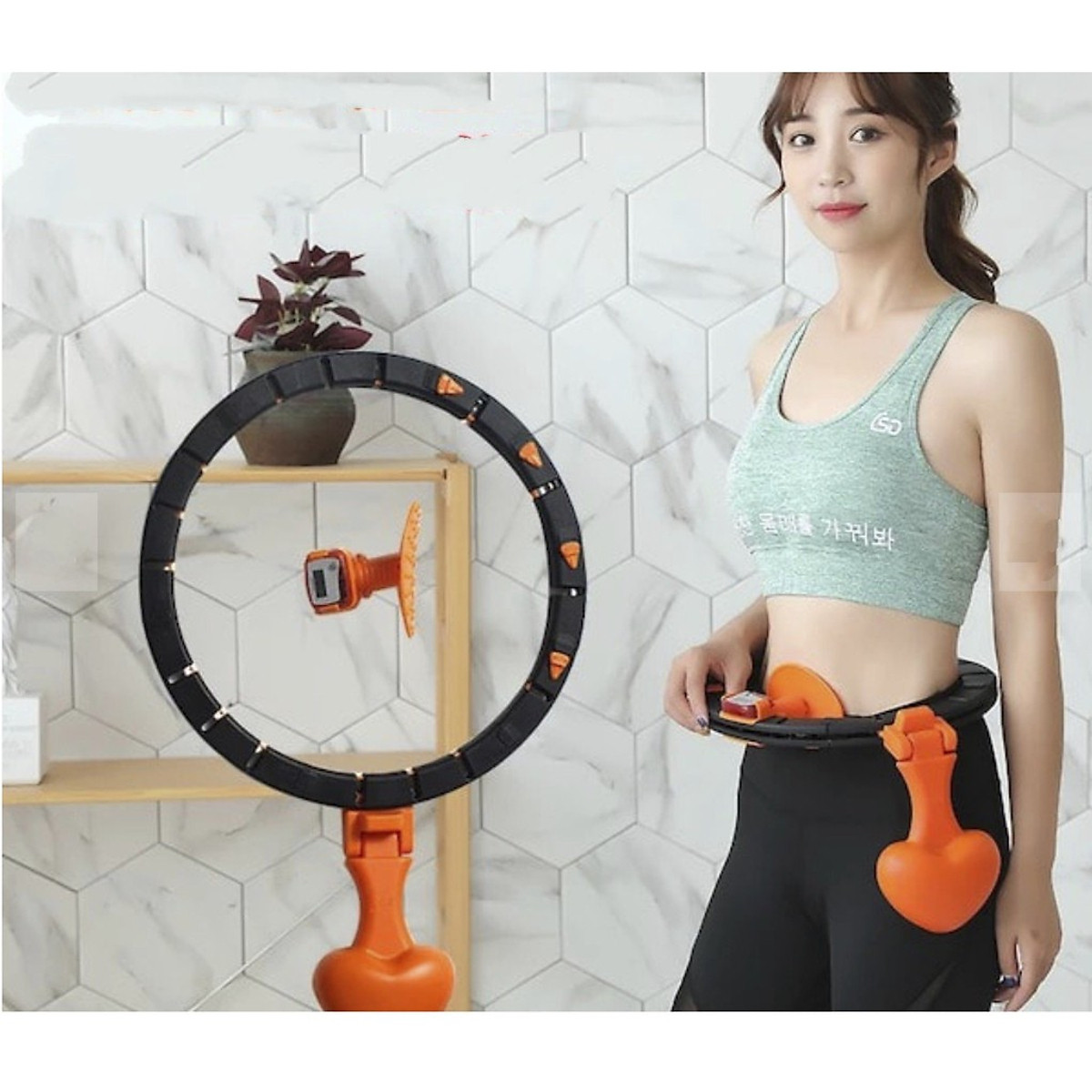 Vòng lắc eo thông minh Hàn Quốc , vòng lắc eo Hula Hoop tập cơ bụng giảm eo, tập tại nhà.