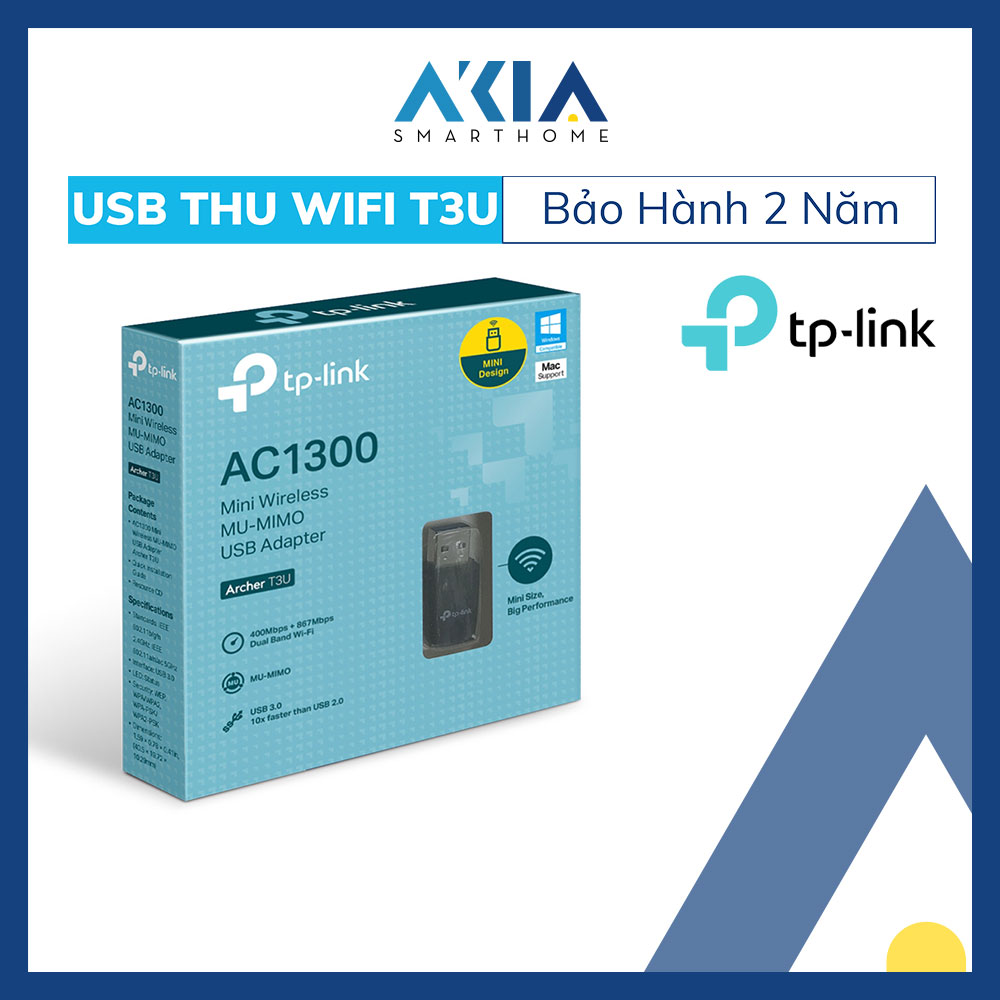 Bộ thu wifi tp-link archer t3u ac1300mbps - hàng chính hãng