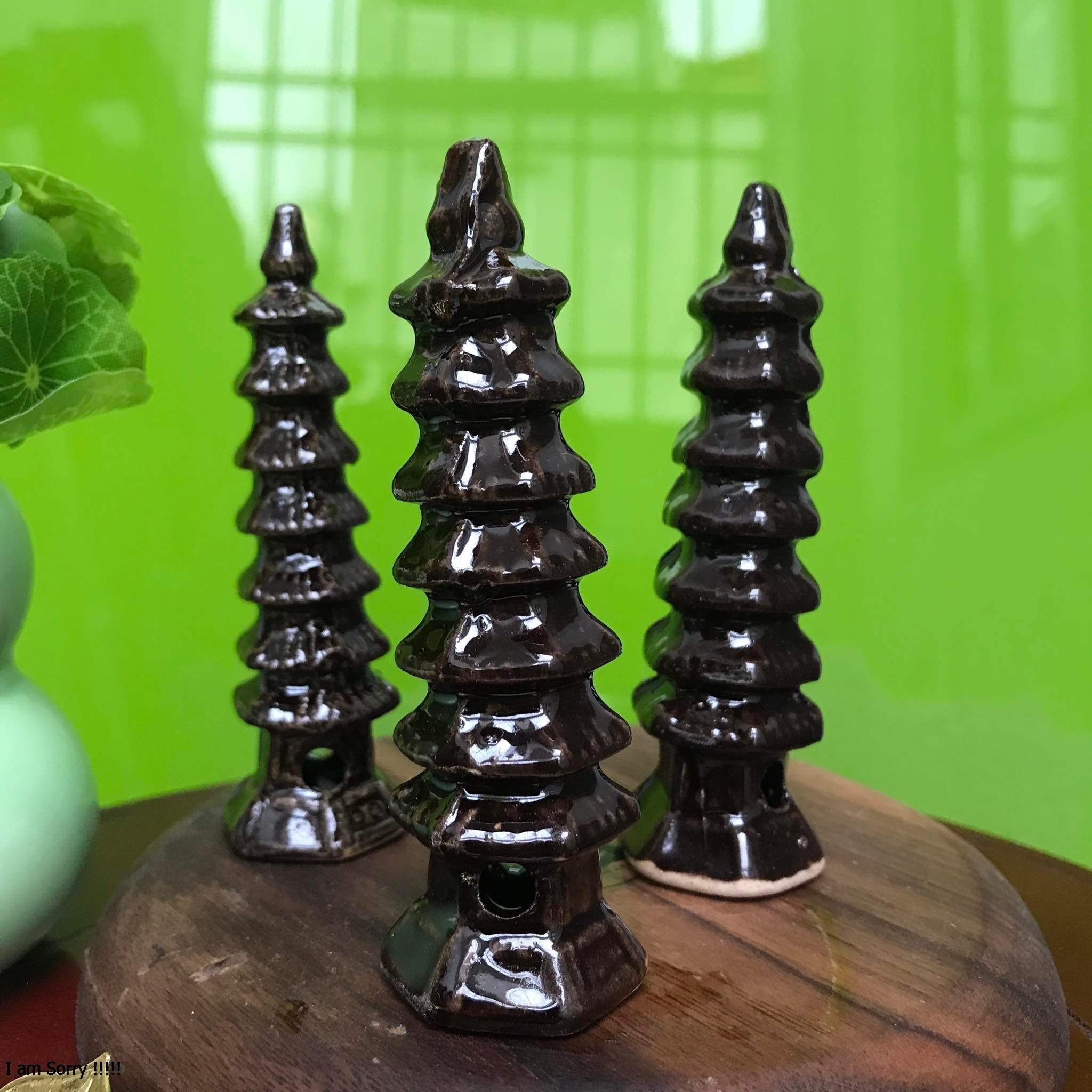 Tháp chùa vàng - phụ kiện cho thác nước phong thủy