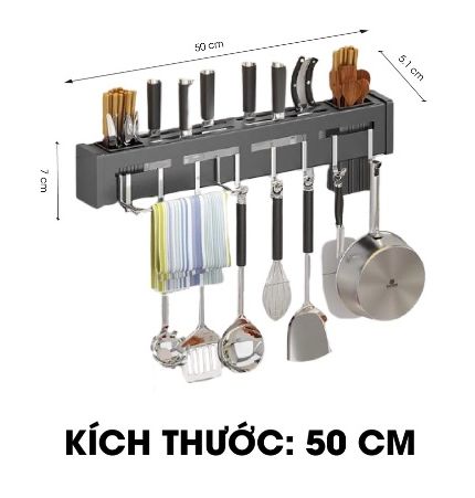 Giá để dao kéo đa năng. Treo bằng miếng dán cường lực. Sắt sơn tĩnh điện cao cấp