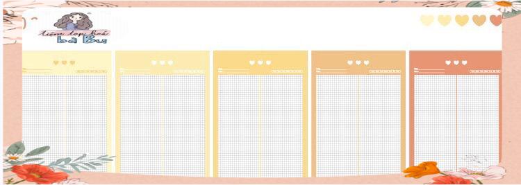 Tập giấy take note size B5 mỗi tập 30 tờ 5 mẫu giấy dùng để ghi chép hoặc refill sổ còng binder DIY