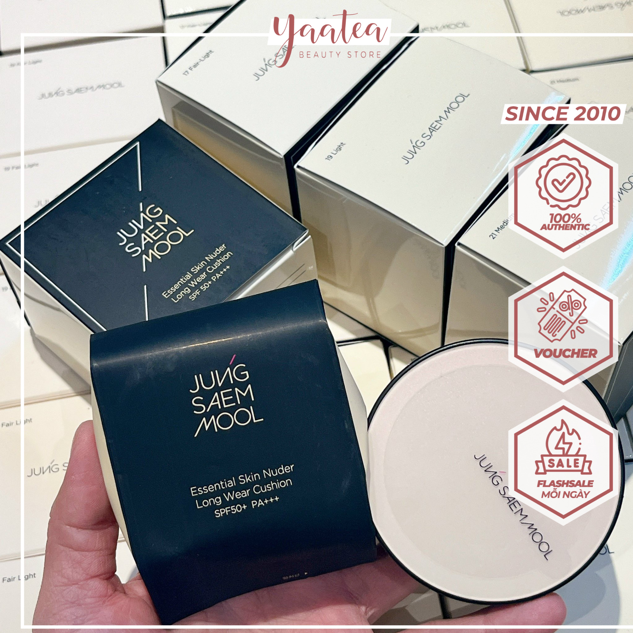 Cushion Jung Saem Mool Skin Nuder Long Wear