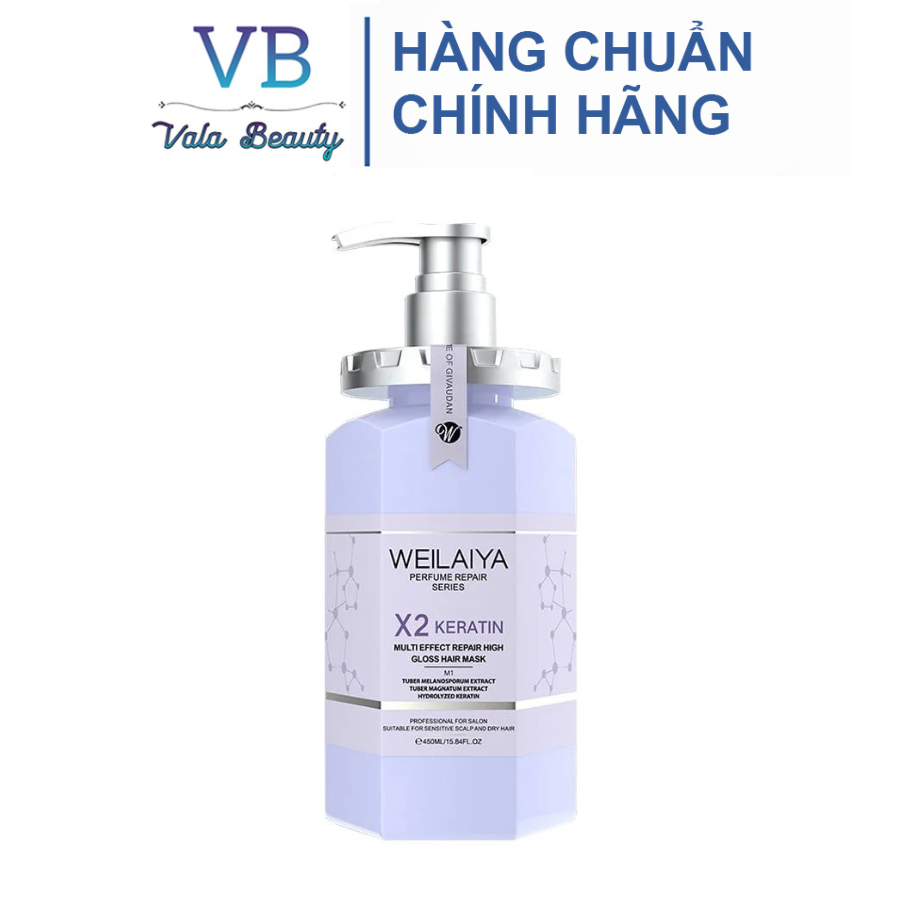 Hấp Tóc Weilaiya Chính Hãng 450ml, Hấp Dầu Tóc Phục Hồi Tóc Hư Tổn Dưỡng Tóc Mềm Mượt Thơm Lâu