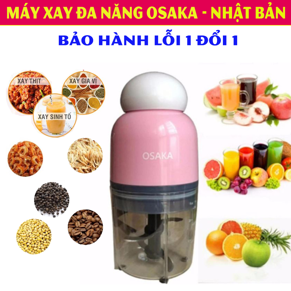 Máy Xay Đa Năng Osaka, Máy Xay Sinh Tố, May Xay Thit.[HÀNG NHẬP KHẨU].Lưỡi Dao Bằng Thép Không Gỉ, Công Suất 350W, Thiết kế Đơn Giản, Dễ Dàng Sử Dụng. Bảo Hành 3 Tháng- GIÁ ƯU ĐÃI -MUA NGAY!