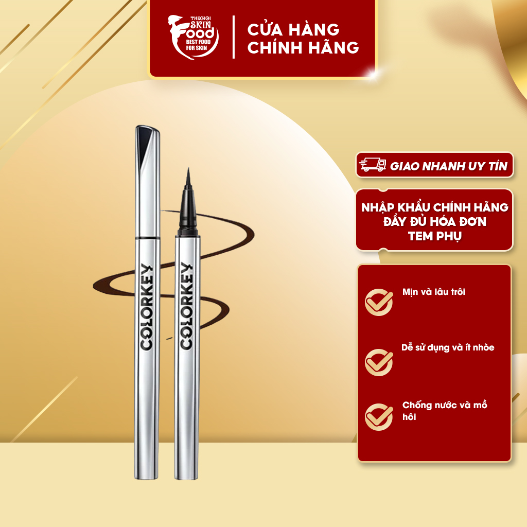 Bút Kẻ Mắt Nước Lâu Trôi Colorkey Floating Color Liquid Eyeliner 0.5ml